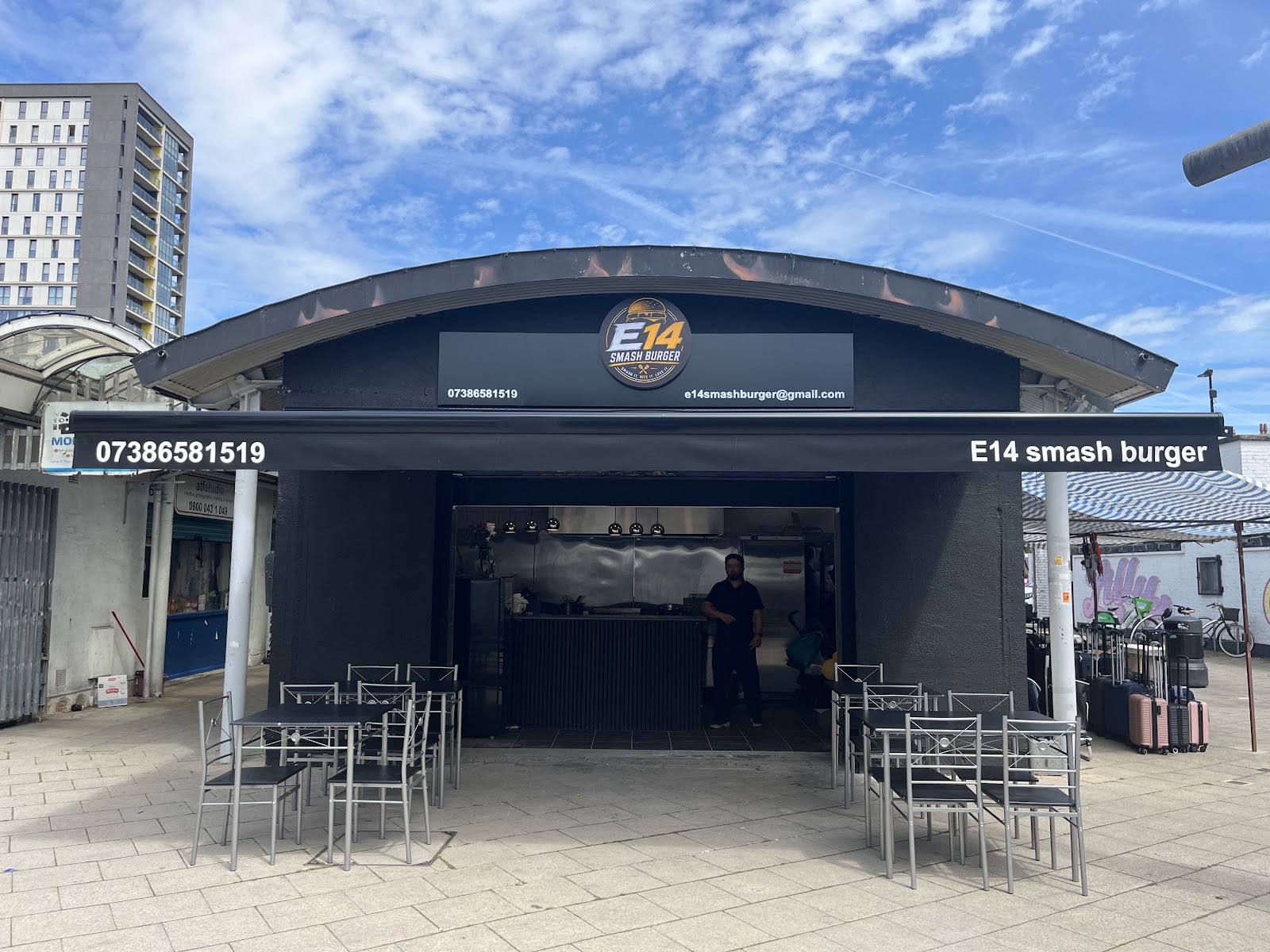 E14 Smash Burger in Poplar London